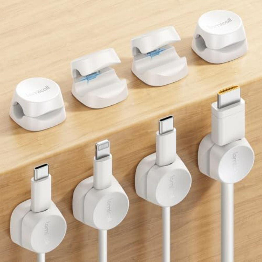 Desk Cable Clip - Набор из 8 органайзеров для кабелей,