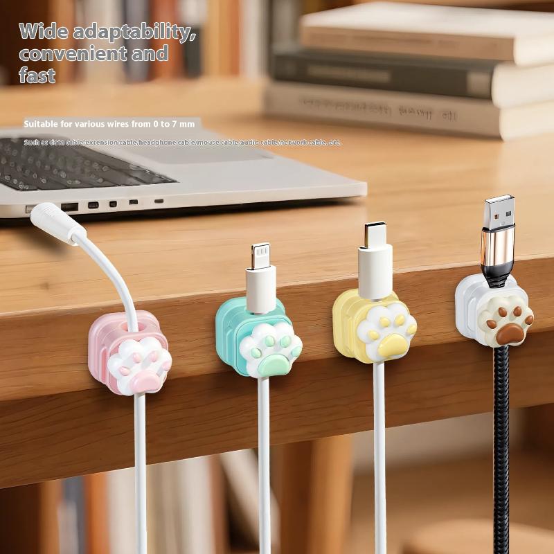 Desk Cable Clip - Настольные милые кабельные органайзеры, держатель, зажимы,