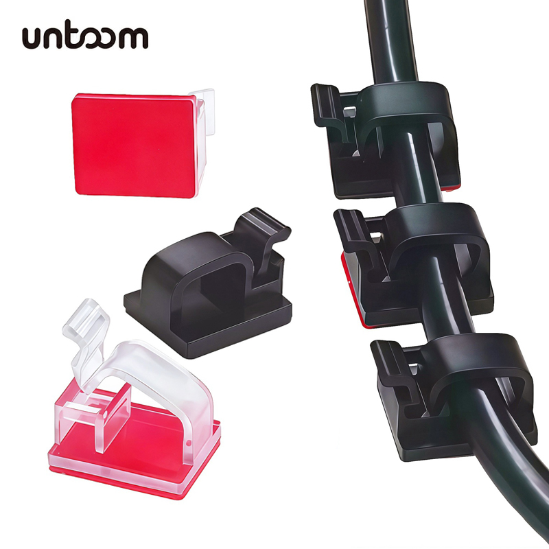 Desk Cable Clip - 20 шт. самоклеящихся зажимов для кабелей,