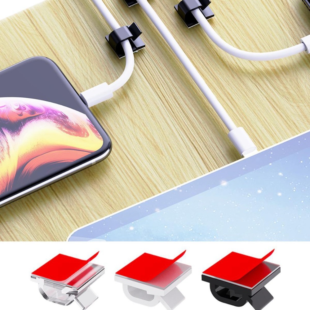 Прозрачный пластиковый зажим д – обзор и цена Desk Cable Clip