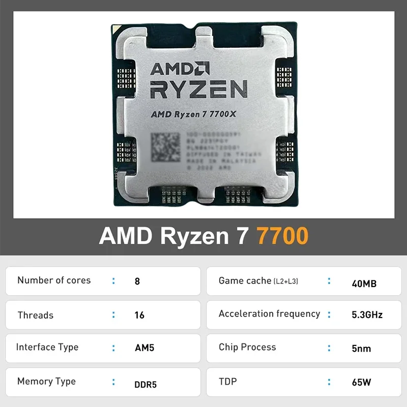 Процессор AMD Ryzen 7 7700 R7  – обзор и цена Amd Cpu Ryzen 7