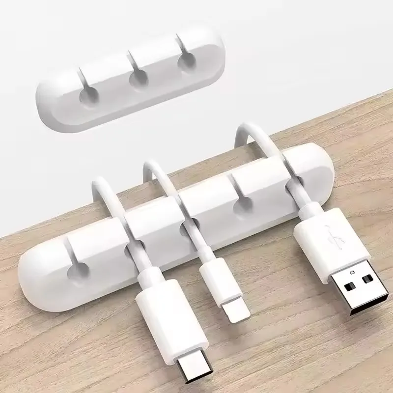 Силиконовый органайзер-фиксато – обзор и цена Desk Cable Clip