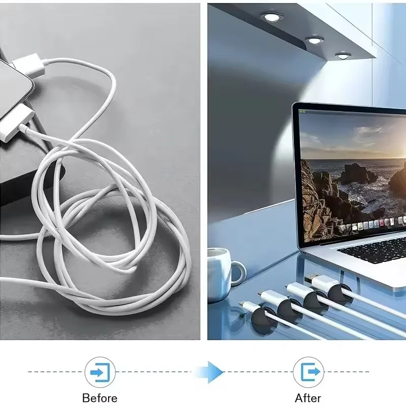 5/50 шт., органайзер для намот – обзор и цена Desk Cable Clip