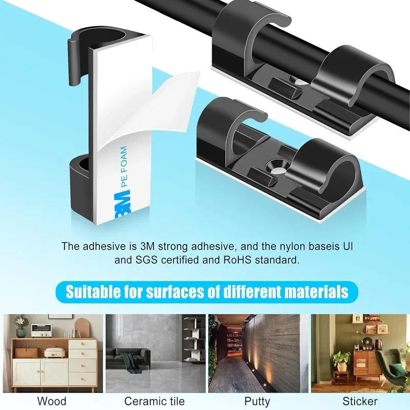Держатель для проводов, настен – обзор и цена Desk Cable Clip