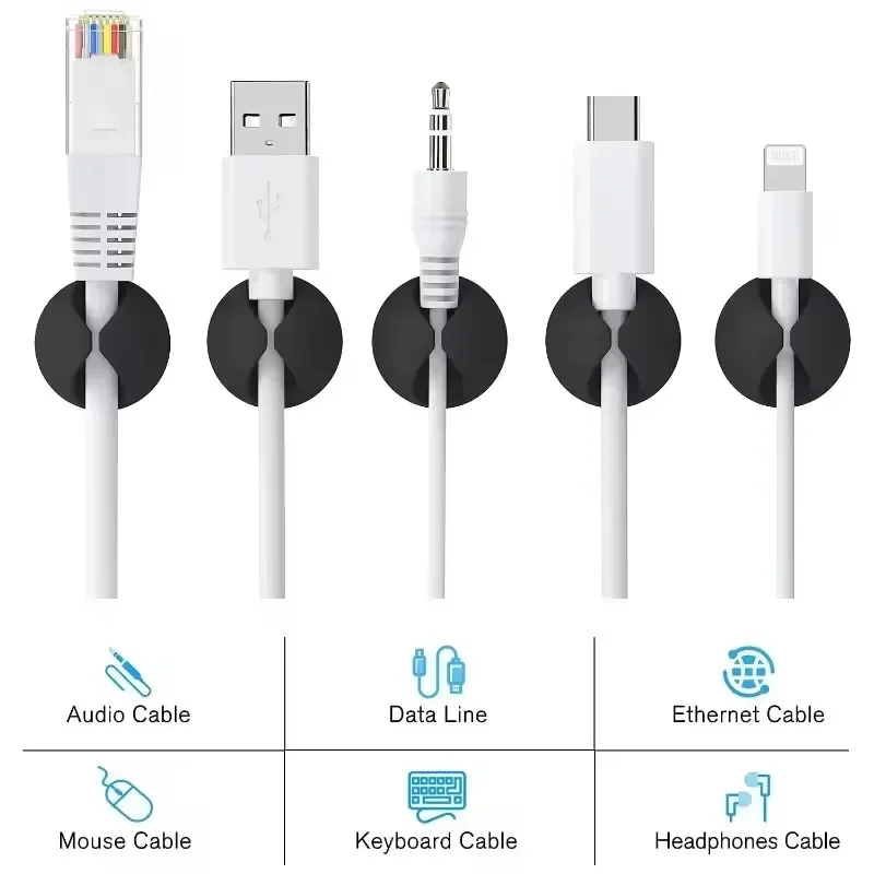 5/50 шт. настольные настенные  – обзор и цена Desk Cable Clip